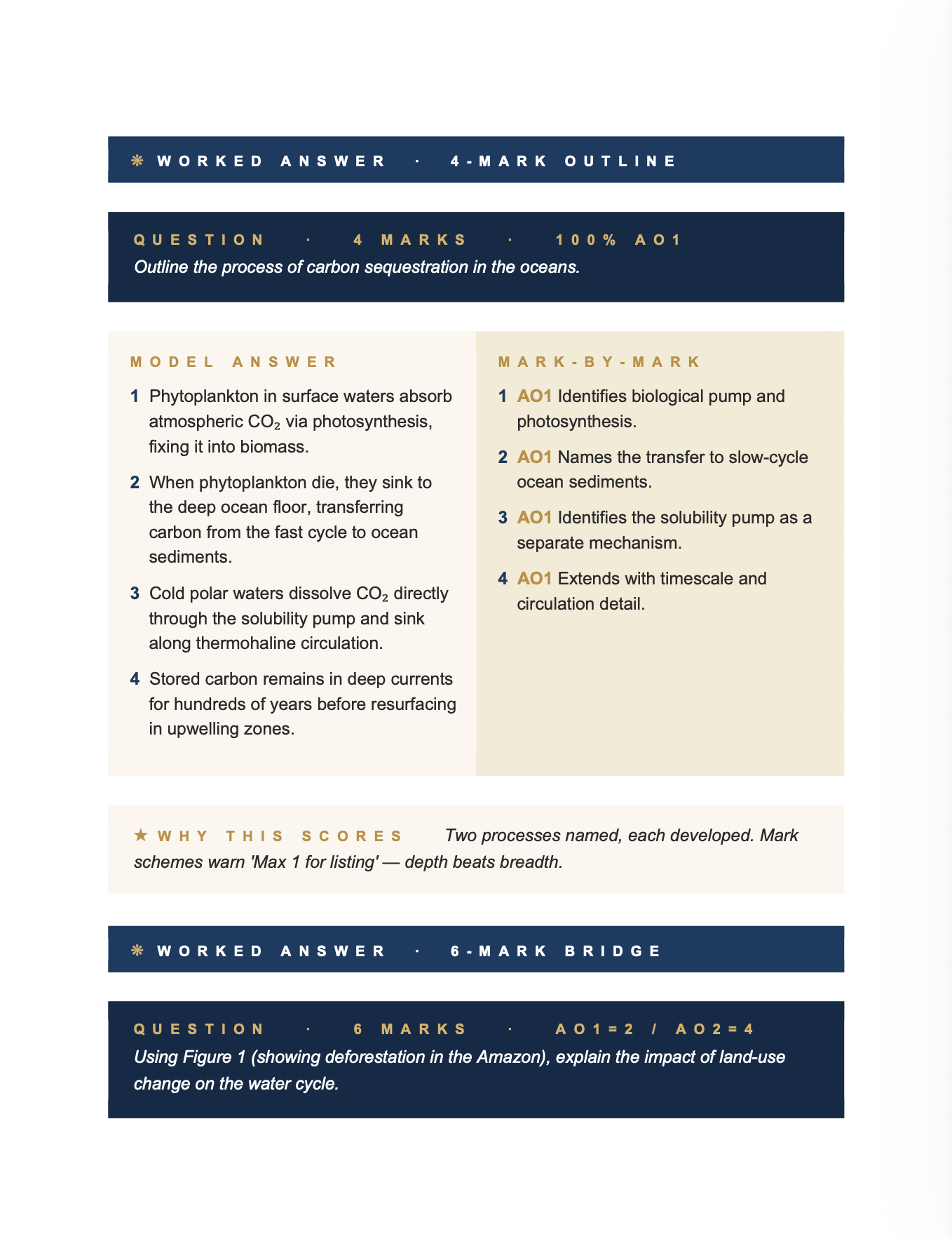 AQA A Level Geography 3-in-1