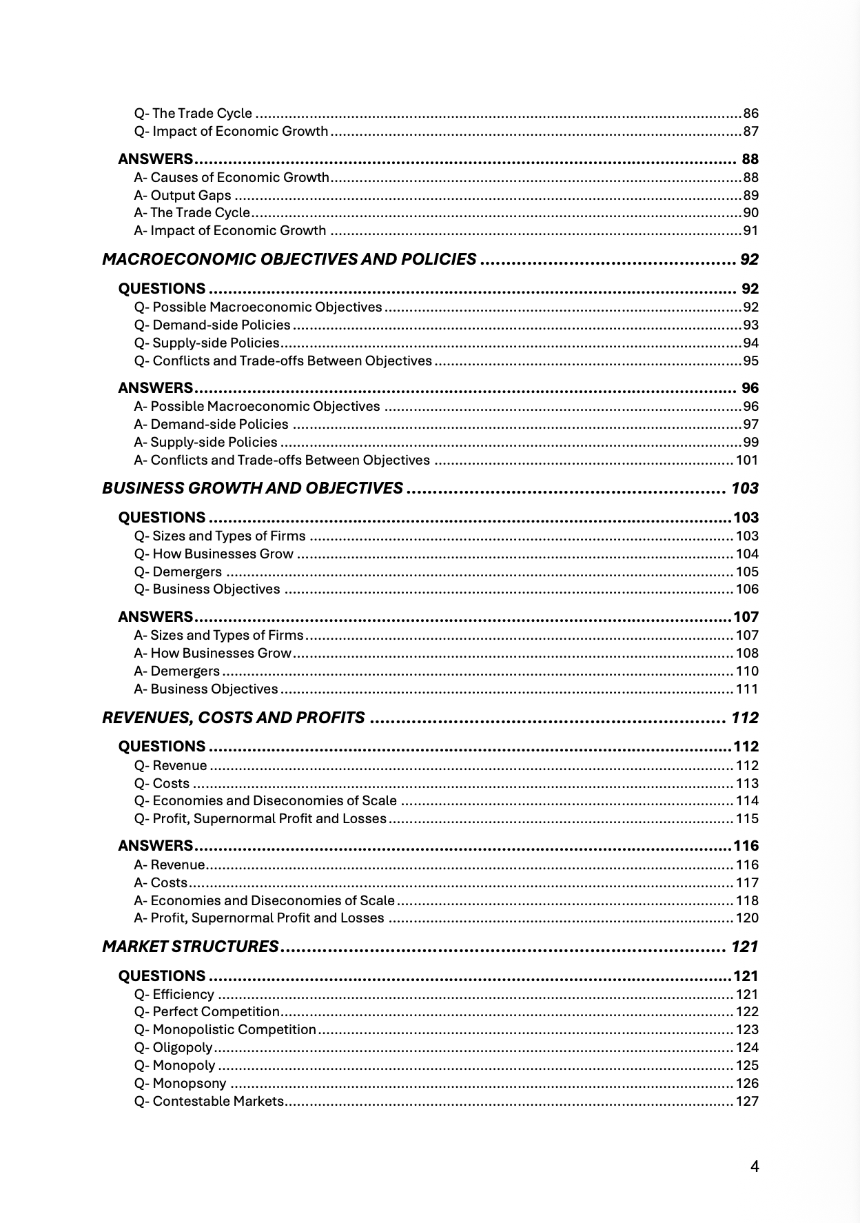 EDEXCEL A- A Level Economics 3-in-1