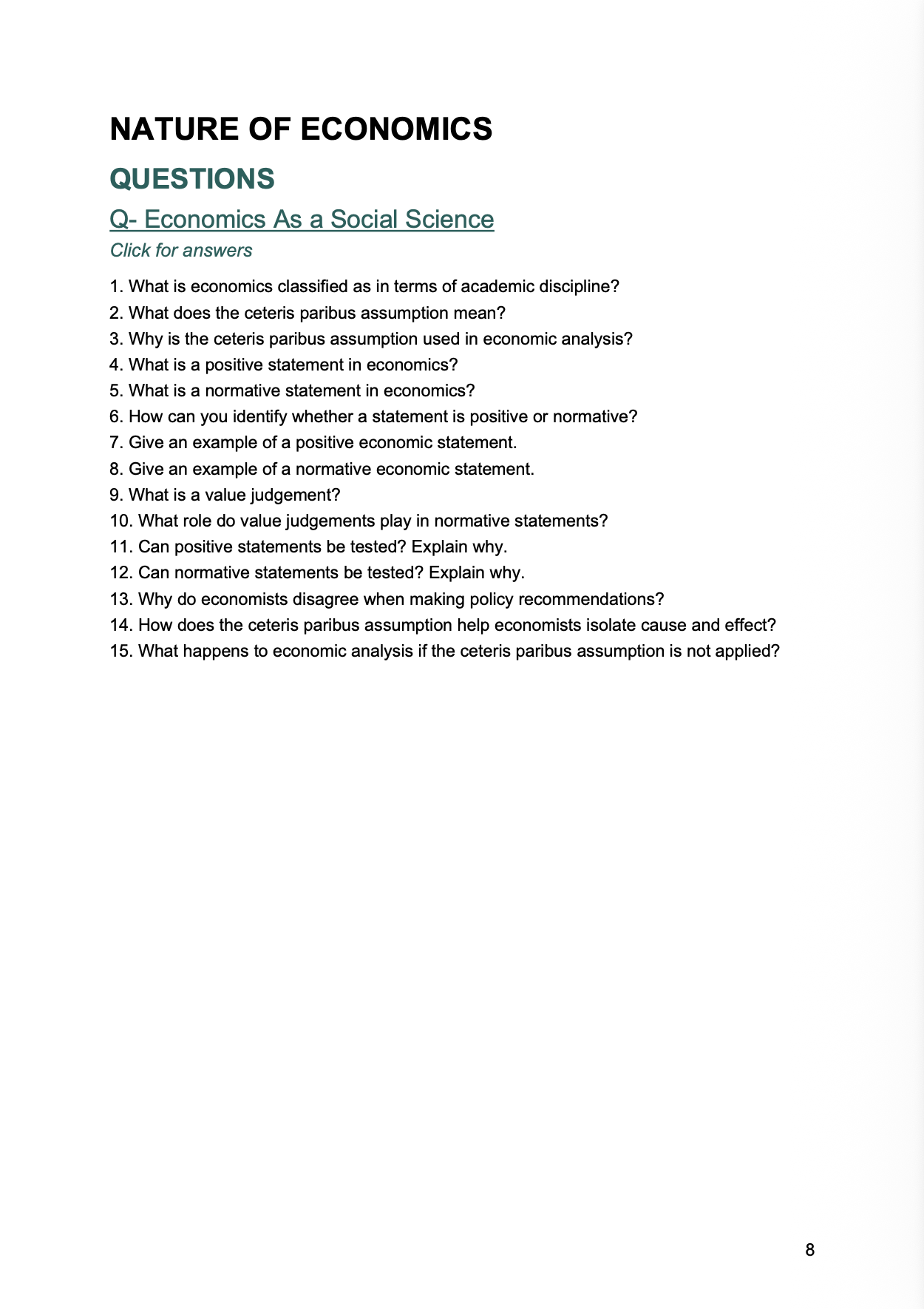 EDEXCEL A- A Level Economics 3-in-1