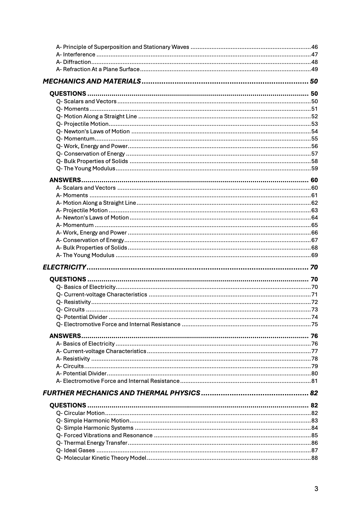 AQA A Level Physics 3-in-1