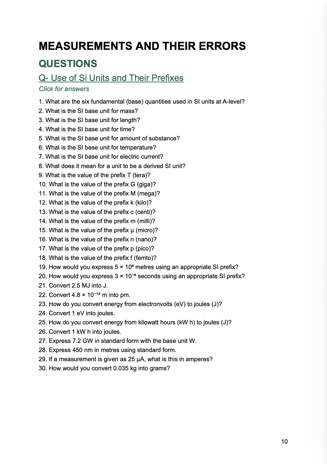 AQA A Level Physics 3-in-1