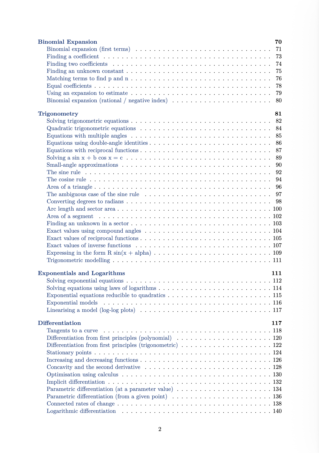 THE PURE MATHS EXPLANATION GUIDE