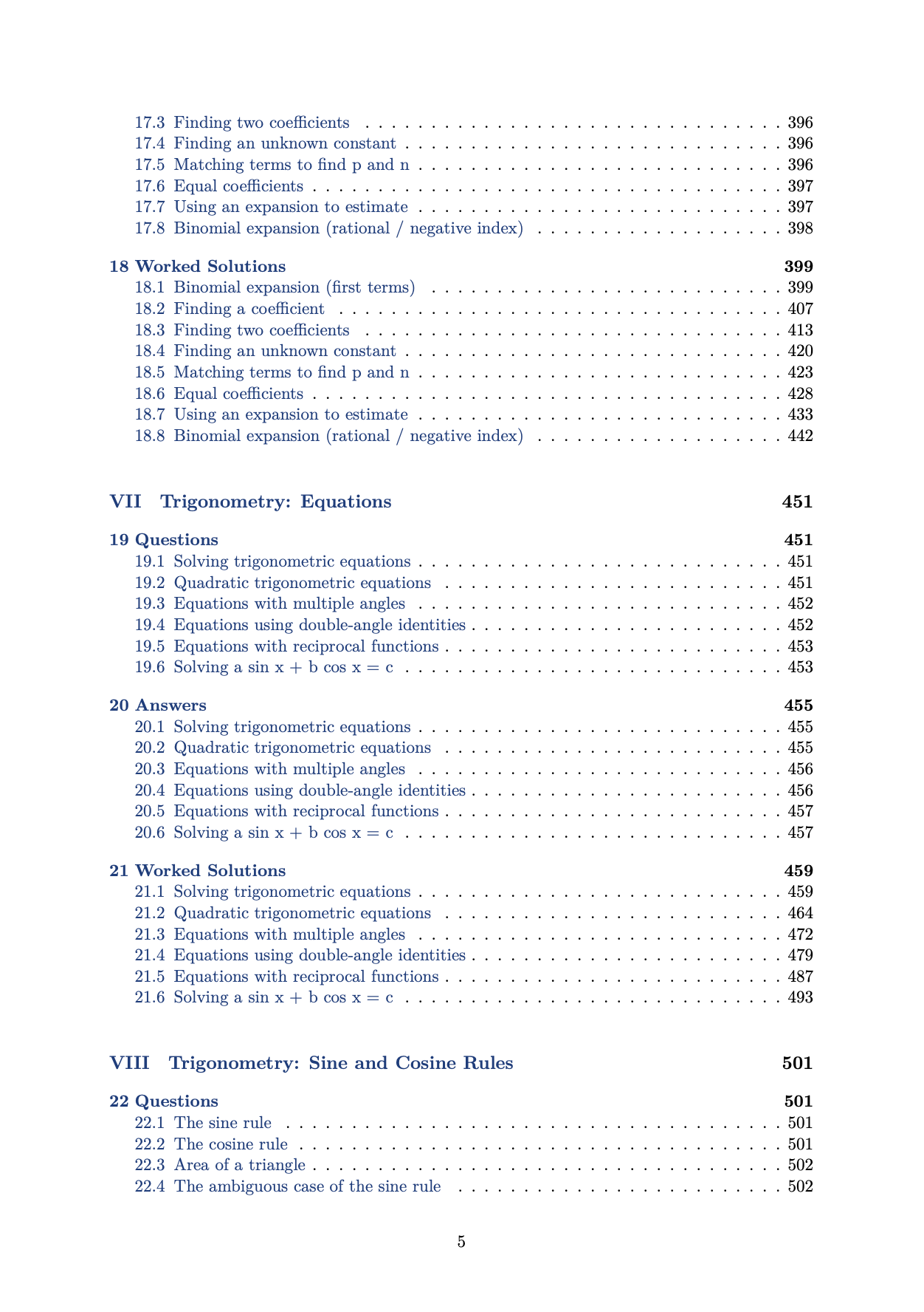 A Level Pure Maths Practice Questions
