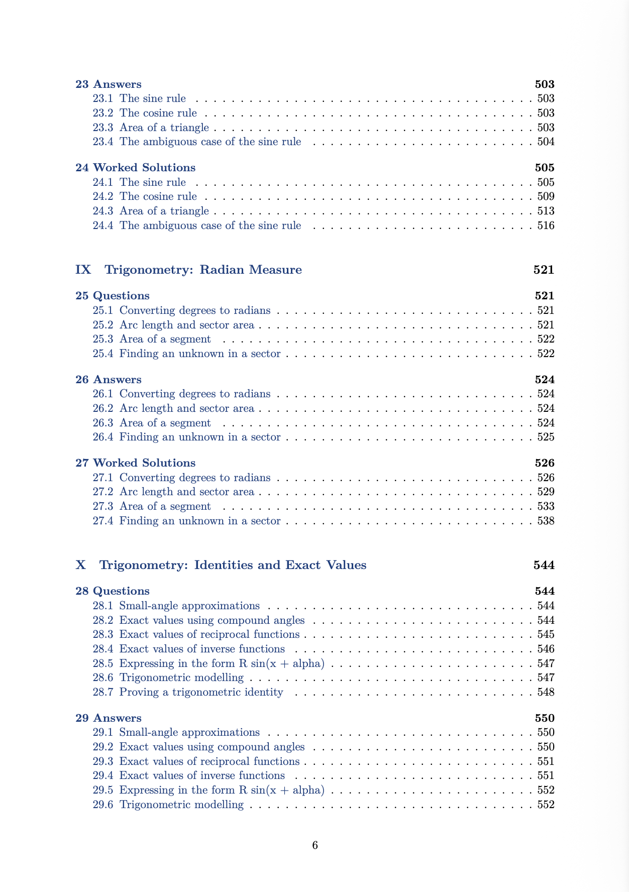 A Level Pure Maths Practice Questions