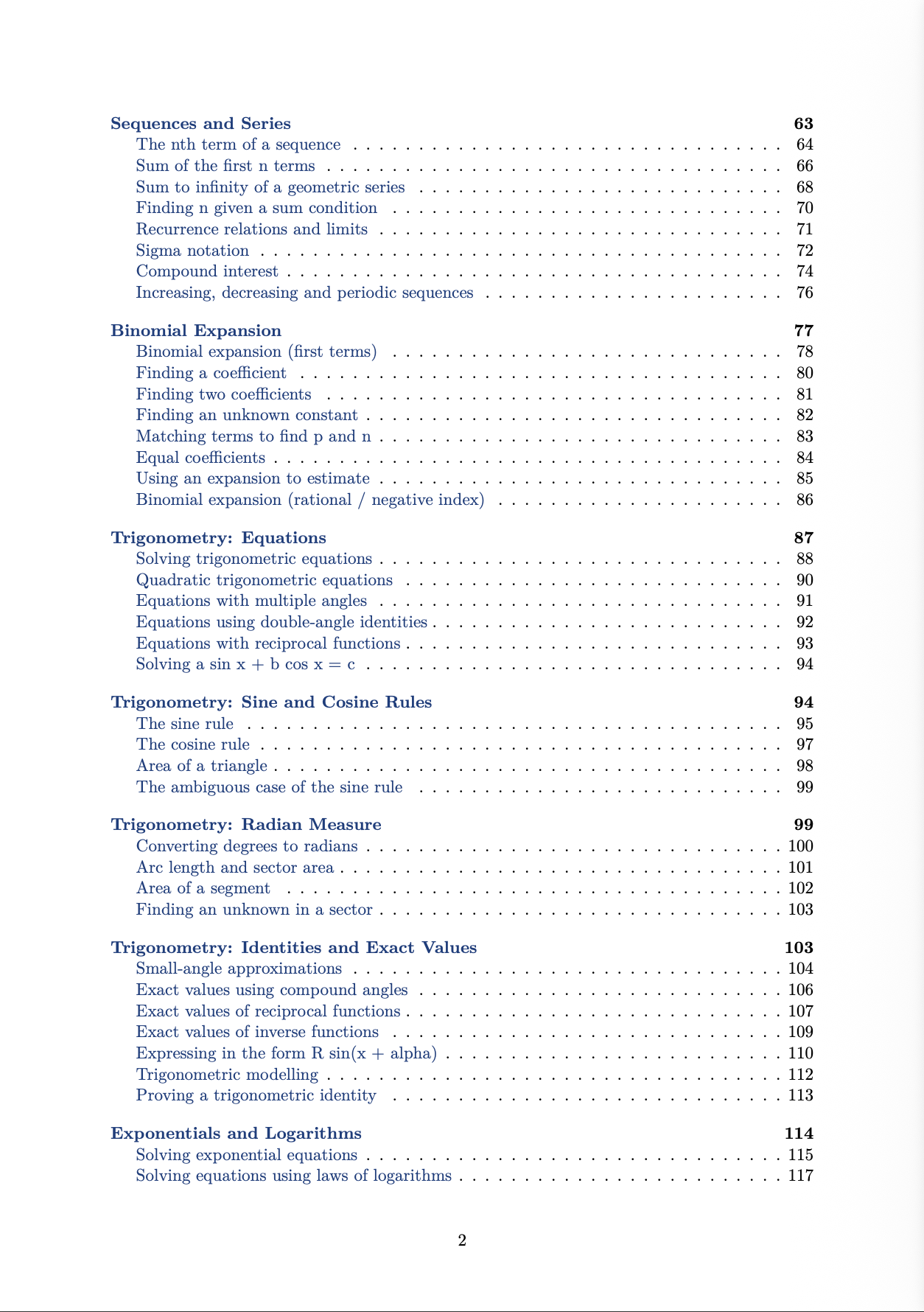THE PURE MATHS EXPLANATION GUIDE