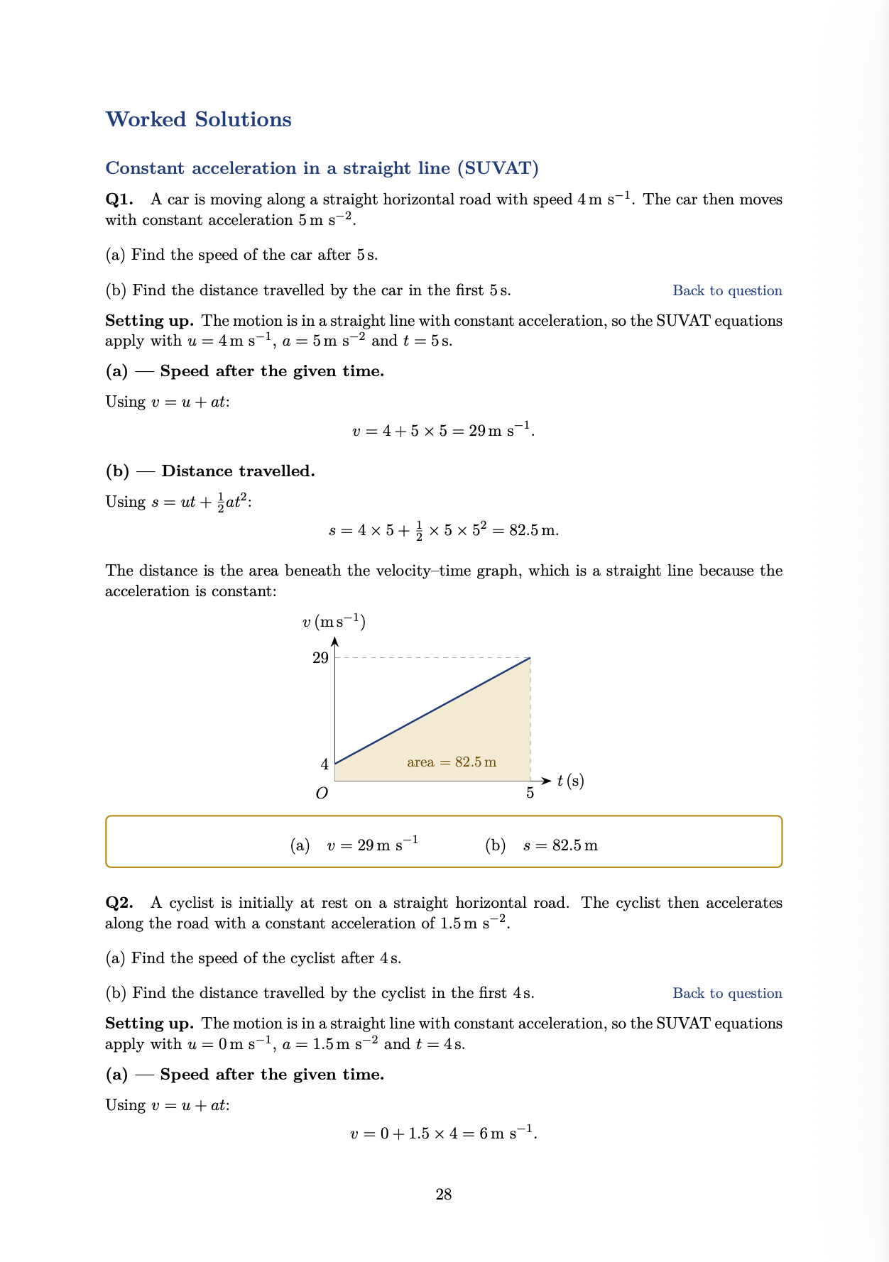 A Level Mechanics Practice Guide
