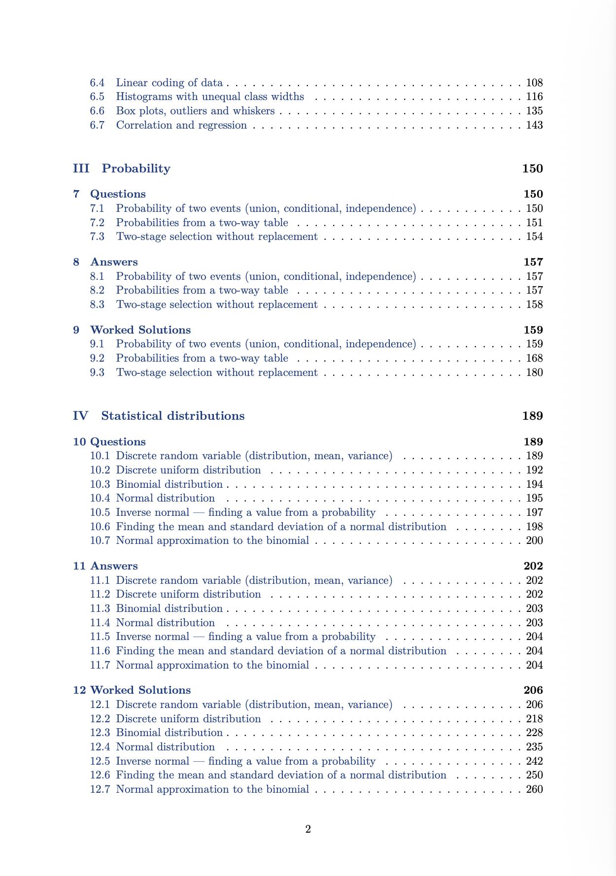 A Level Statistics Practice Questions