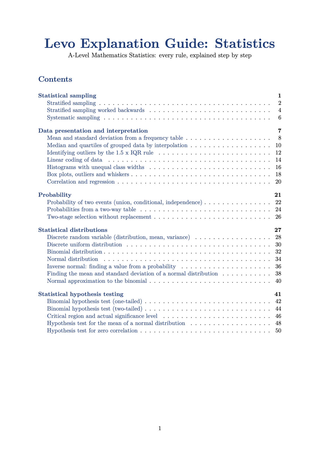 A LEVEL STATISTICS EXPLANATION GUIDE