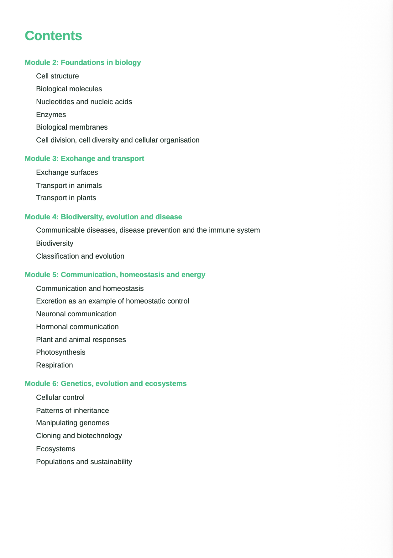 A Level Biology- OCR A- ACTIVE RECALL