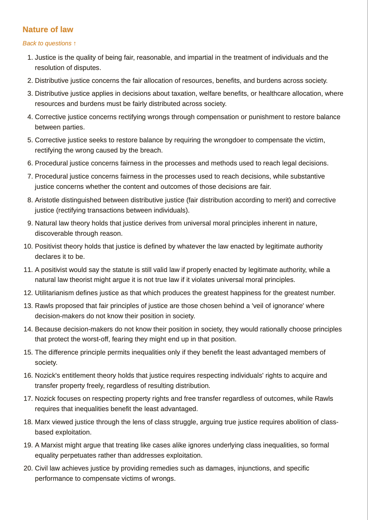AQA A Level Law - ACTIVE RECALL