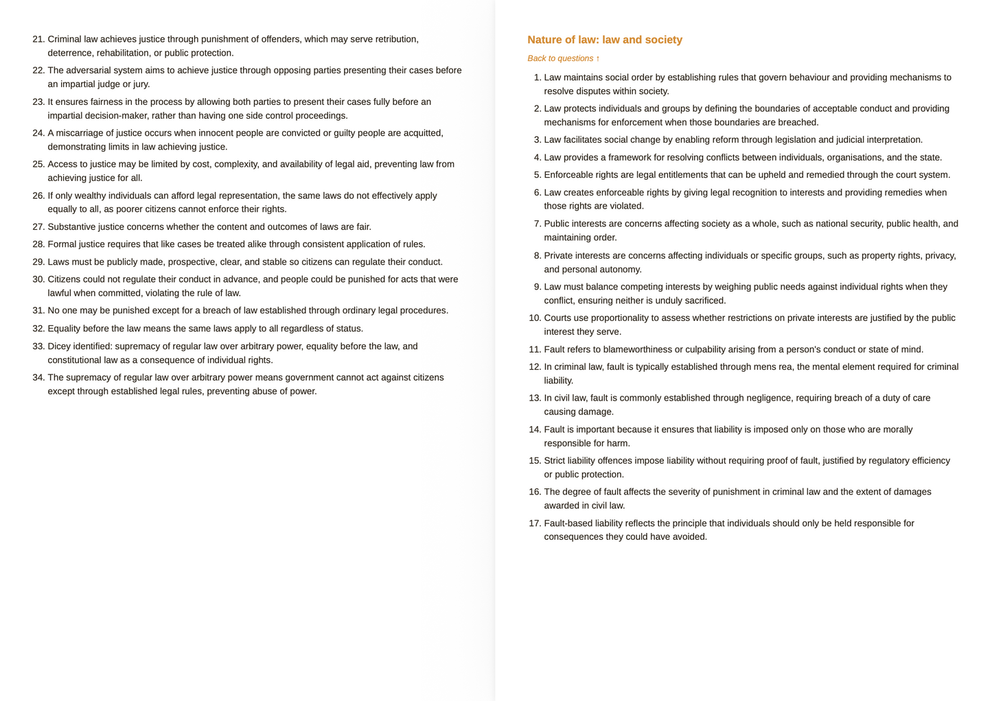 AQA A Level Law - ACTIVE RECALL