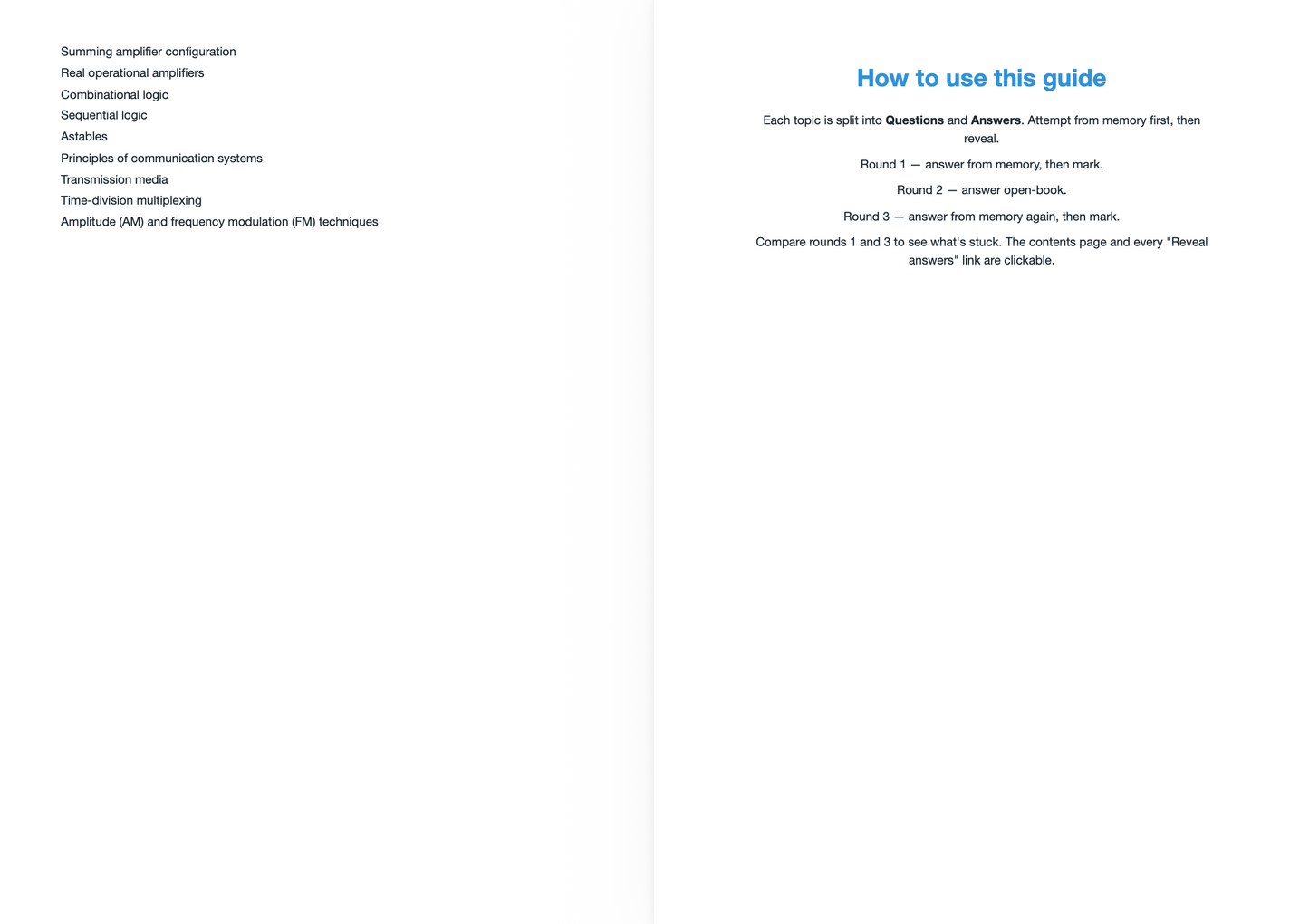 AQA A Level Physics- ACTIVE RECALL