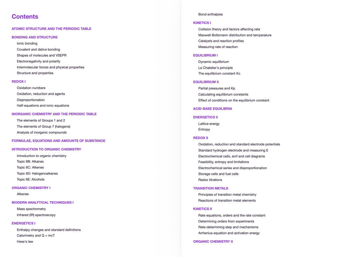 Edexcel A Level Chemistry- ACTIVE RECALL