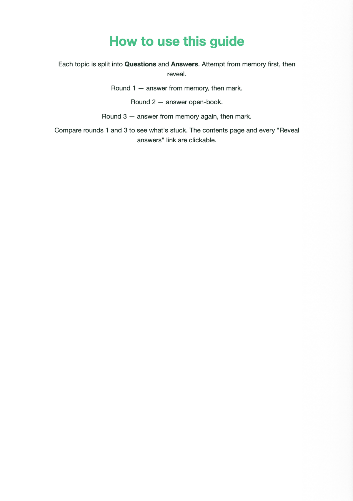 Edexcel A level Biology- Spec B- ACTIVE RECALL