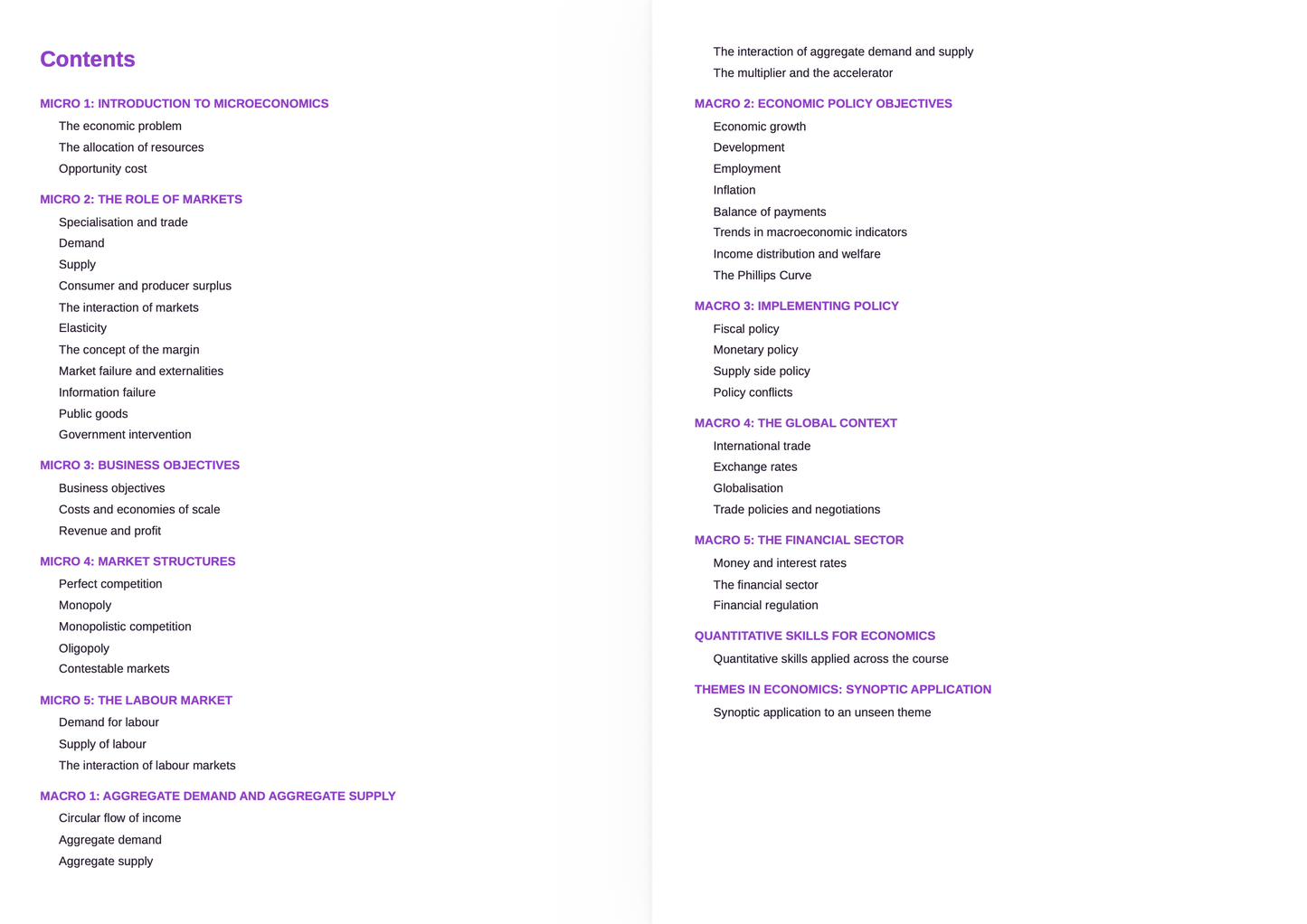 OCR A Level Economics- ACTIVE RECALL