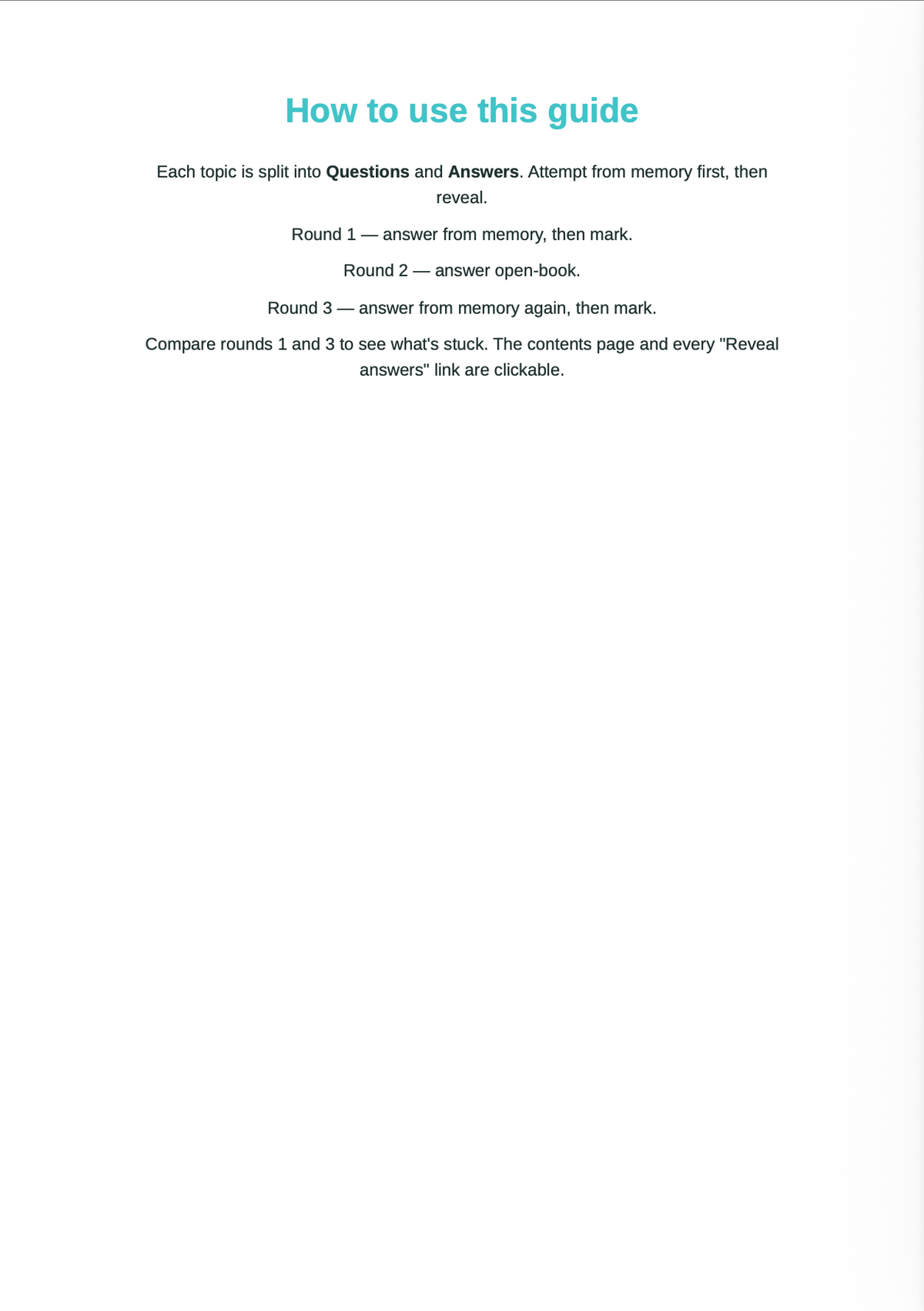 Edexcel A Level Religious Studies (RE)- ACTIVE RECALL