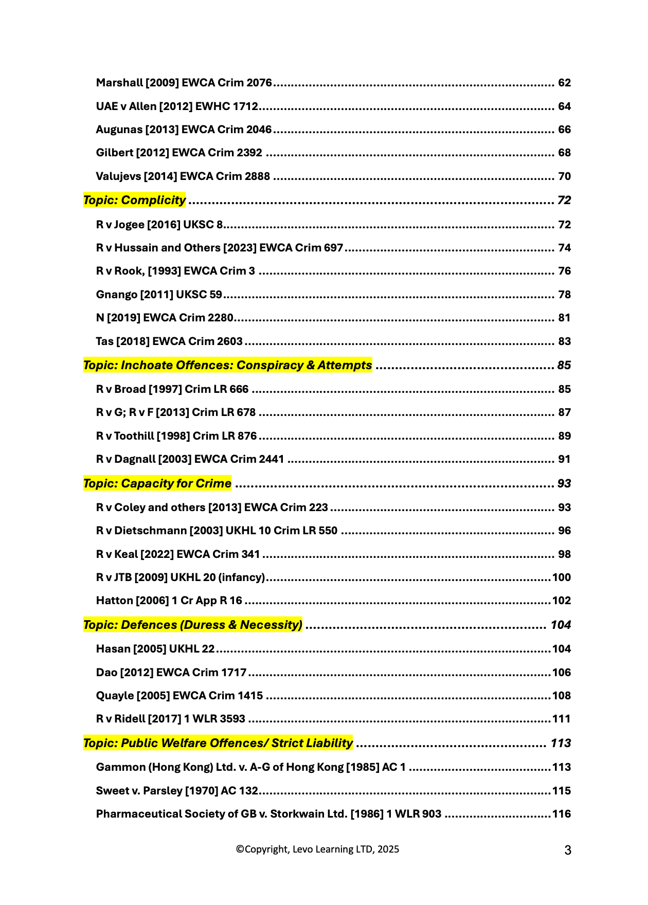 Criminal Law Casebook