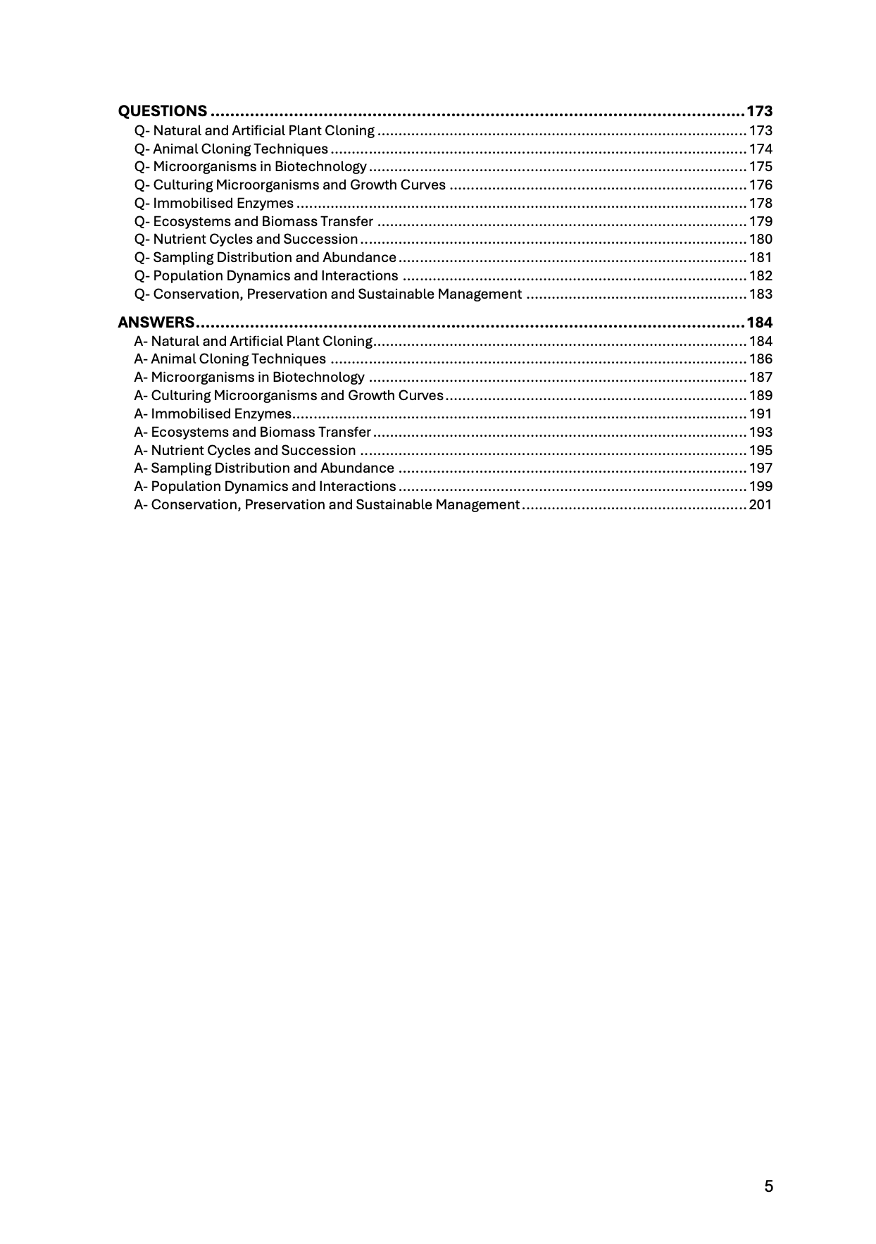 A Level Biology- OCR- Specification A