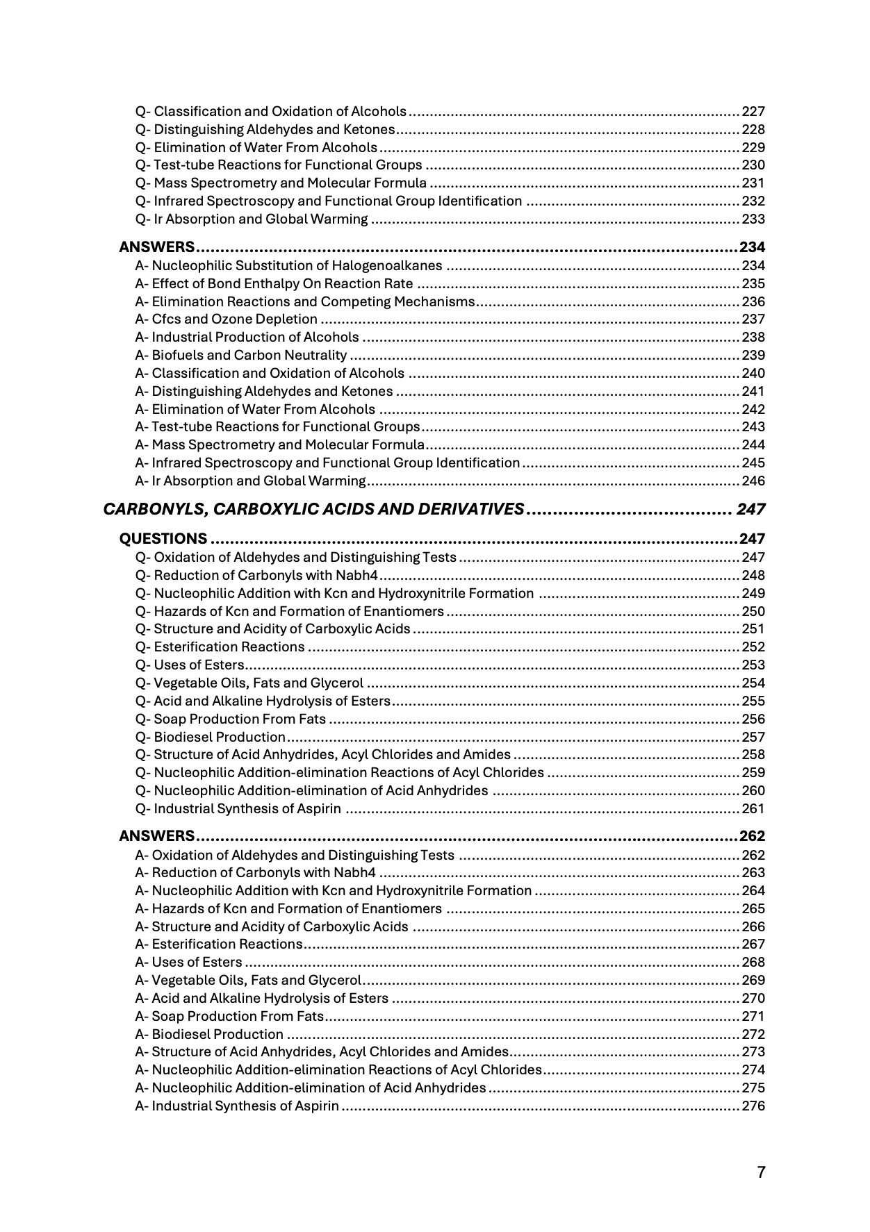 A level Chemistry- AQA