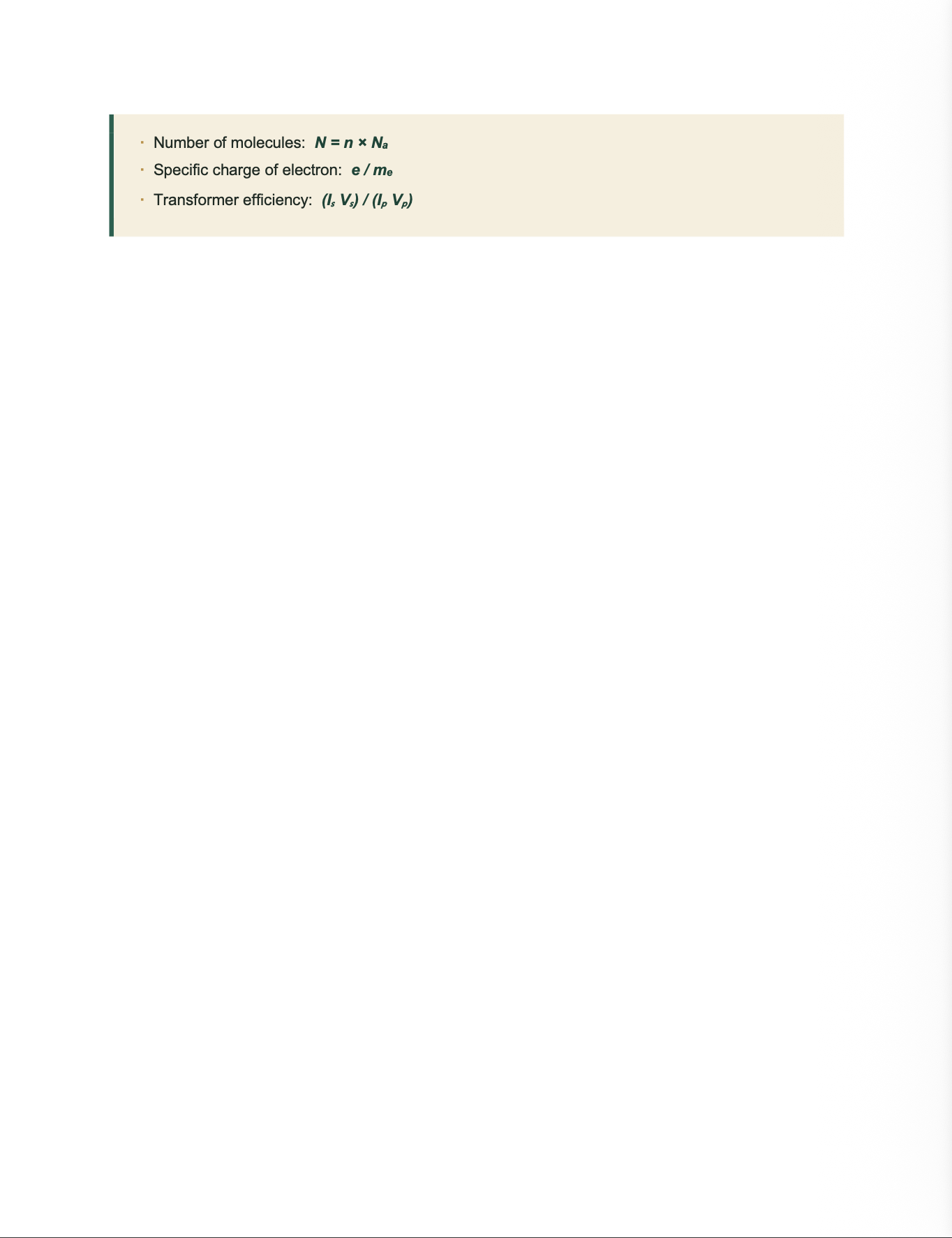 AQA A Level Physics- Cheat Sheet/ Exam Manual