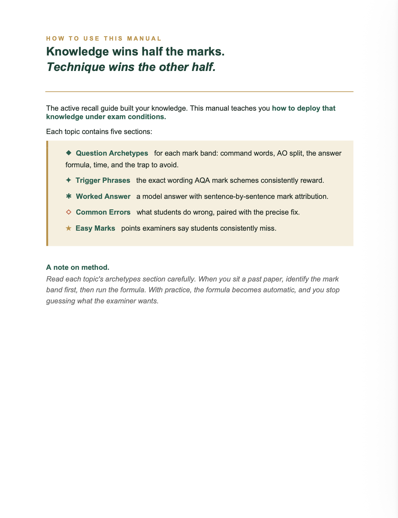 AQA A Level Physics- Cheat Sheet/ Exam Manual