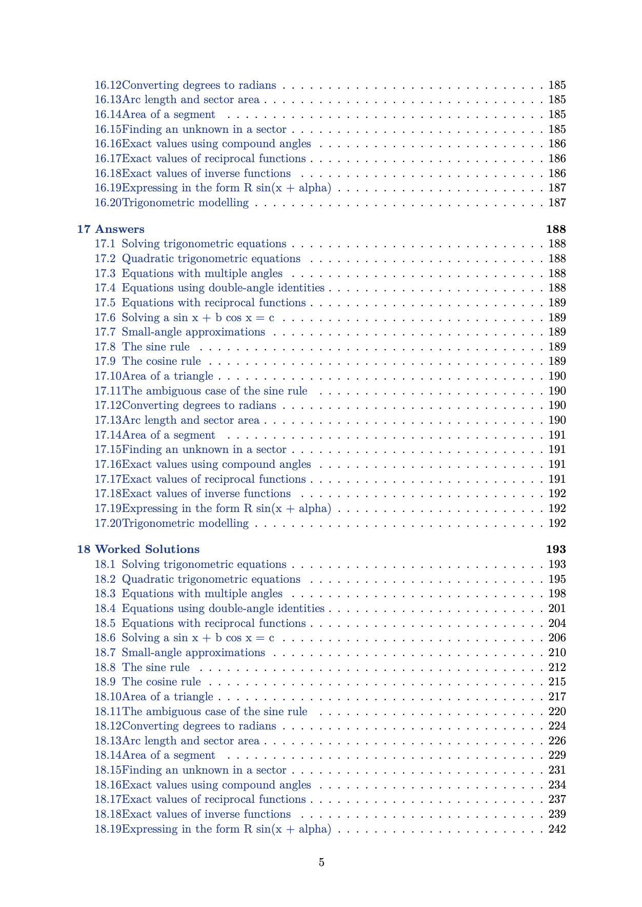 Edexcel A Level Pure Maths Practice Questions