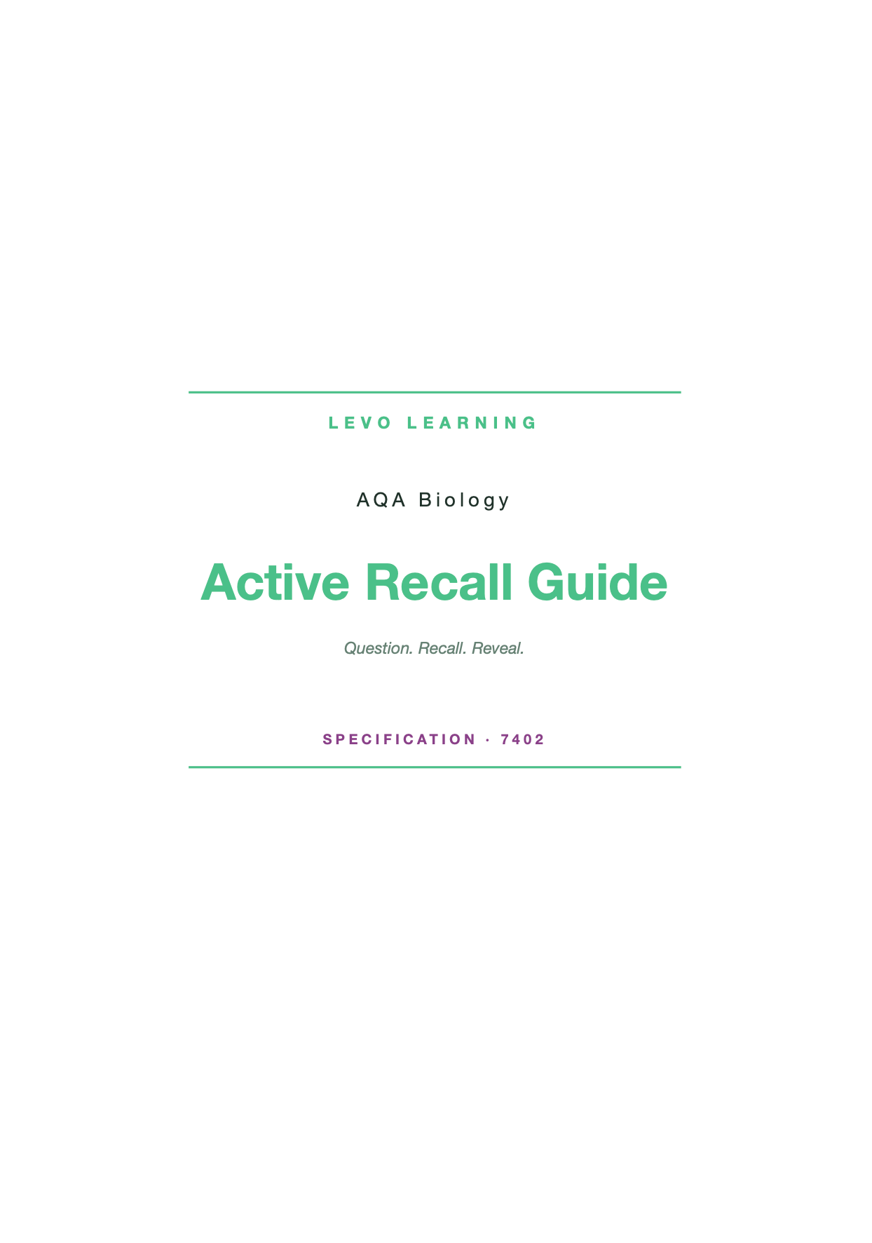 AQA A level Biology