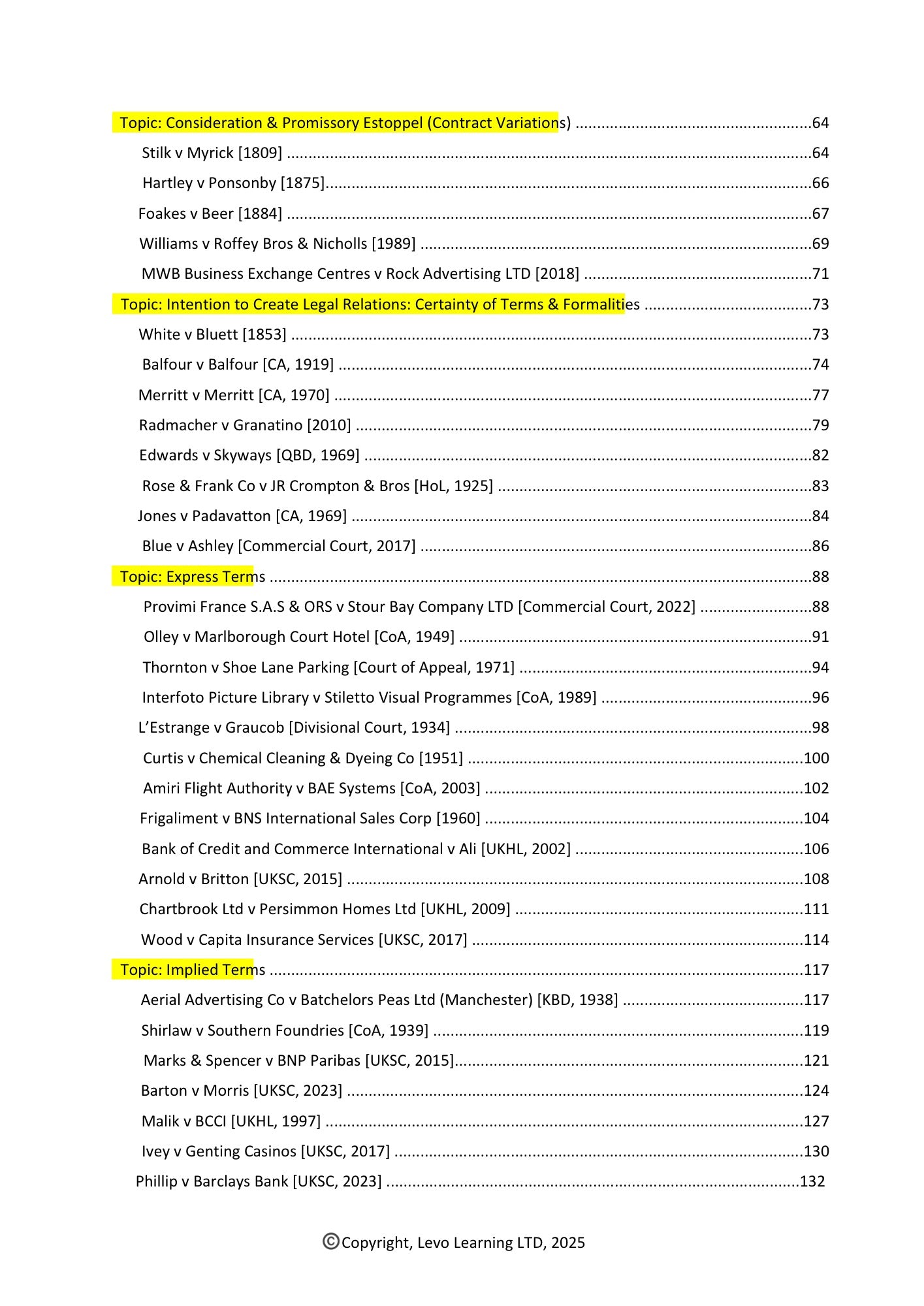 Contract Law Casebook DUO