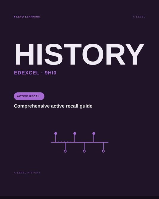 Edexcel A level History - ACTIVE RECALL