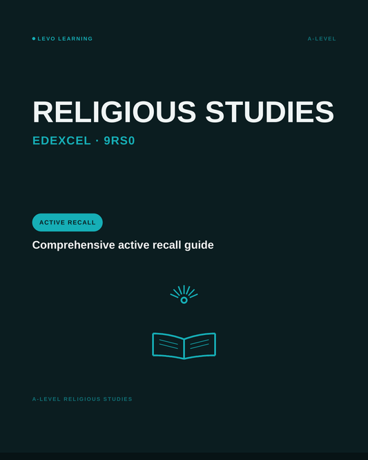Edexcel A Level Religious Studies (RE)- ACTIVE RECALL