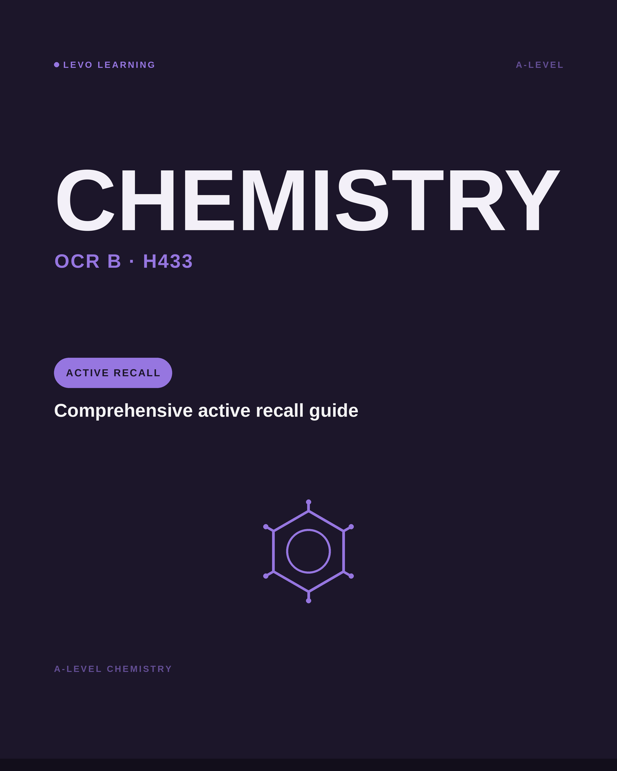 OCR B- A Level Chemistry- ACTIVE RECALL