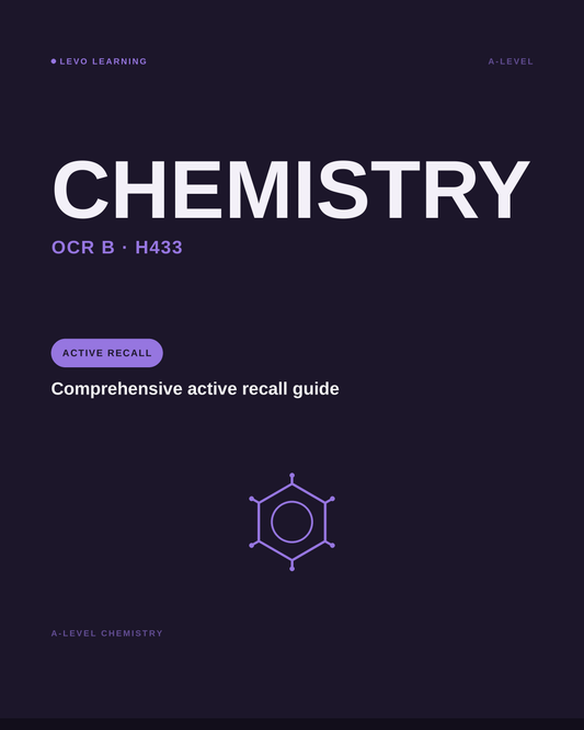 OCR B- A Level Chemistry- ACTIVE RECALL