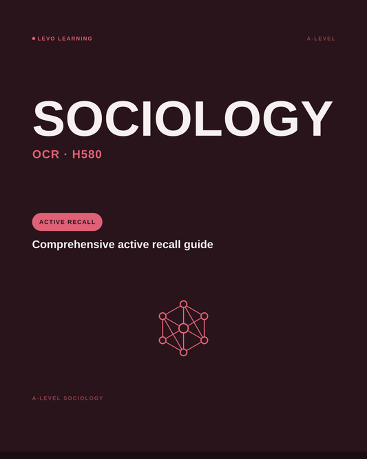 OCR A Level Sociology- ACTIVE RECALL