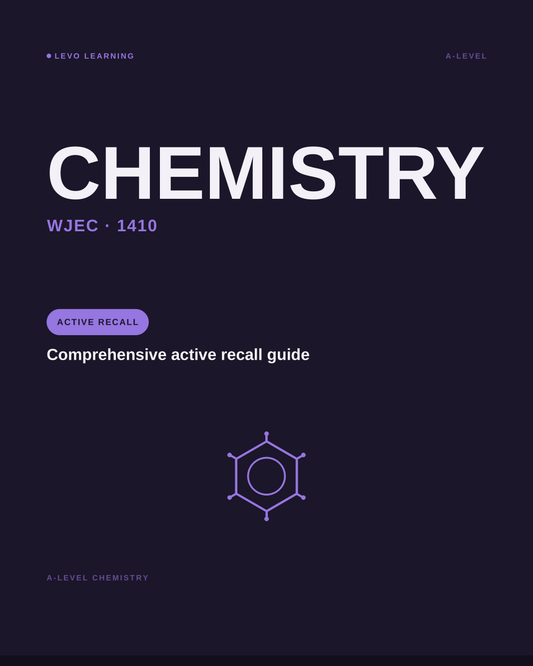 WJEC A level Chemistry- ACTIVE RECALL