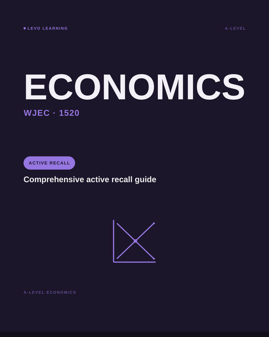 WJEC A Level Economics- ACTIVE RECALL
