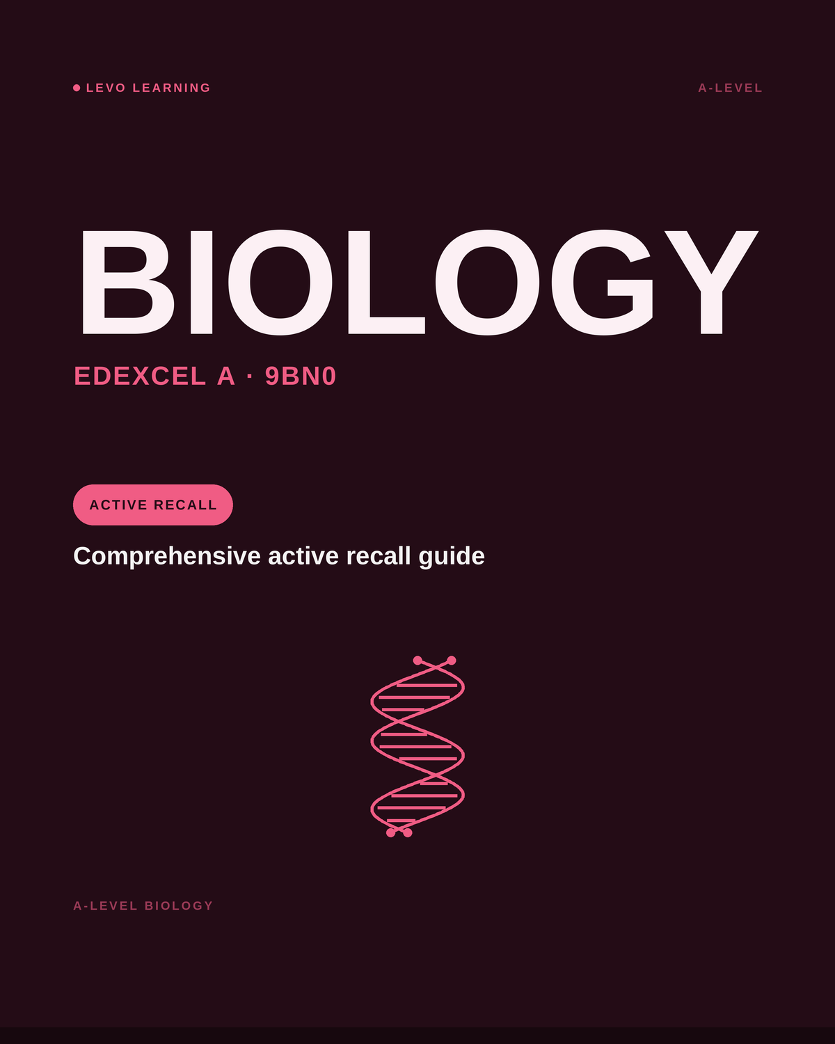 Edexcel A level Biology - ACTIVE RECALL
