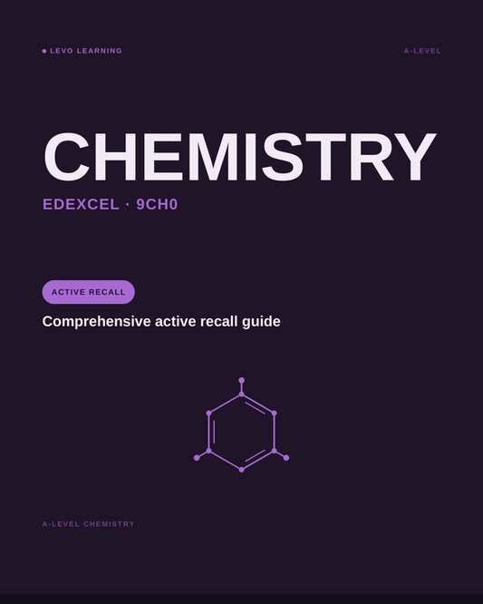 Edexcel A Level Chemistry- ACTIVE RECALL