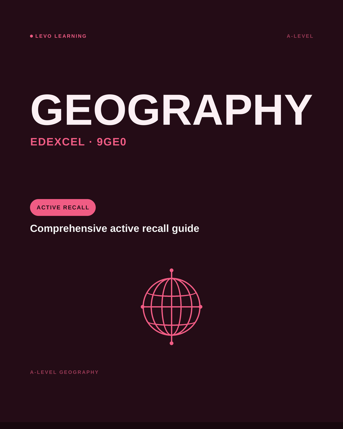 Edexcel A level Geography - ACTIVE RECALL