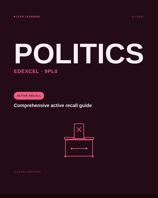 Edexcel A Level Politics- ACTIVE RECALL
