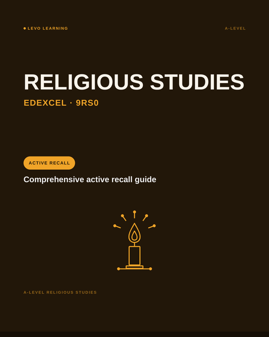Edexcel A Level Religious Studies (RE)- ACTIVE RECALL